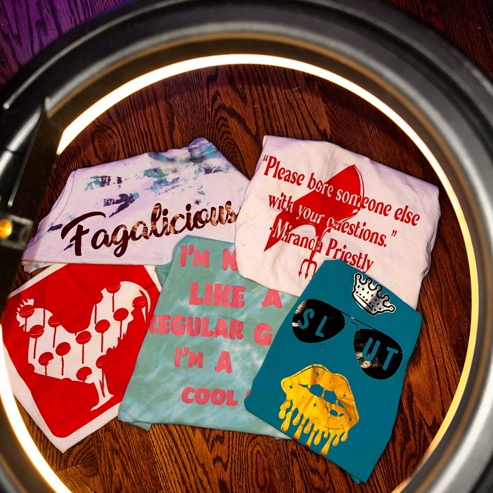 Five Gay Crop top muscle tank bundle for the small gays out there
